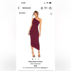 Norma Kamali Diana Gown Size L